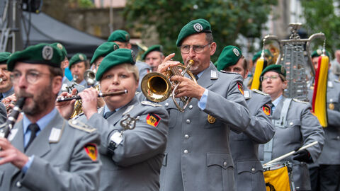 Festzug zum Abschluss des 61. Hessentags in Fritzlar