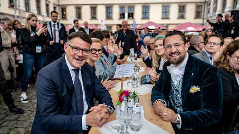 Ministerpräsident Boris Rhein bei der Eröffnung des Hessentages